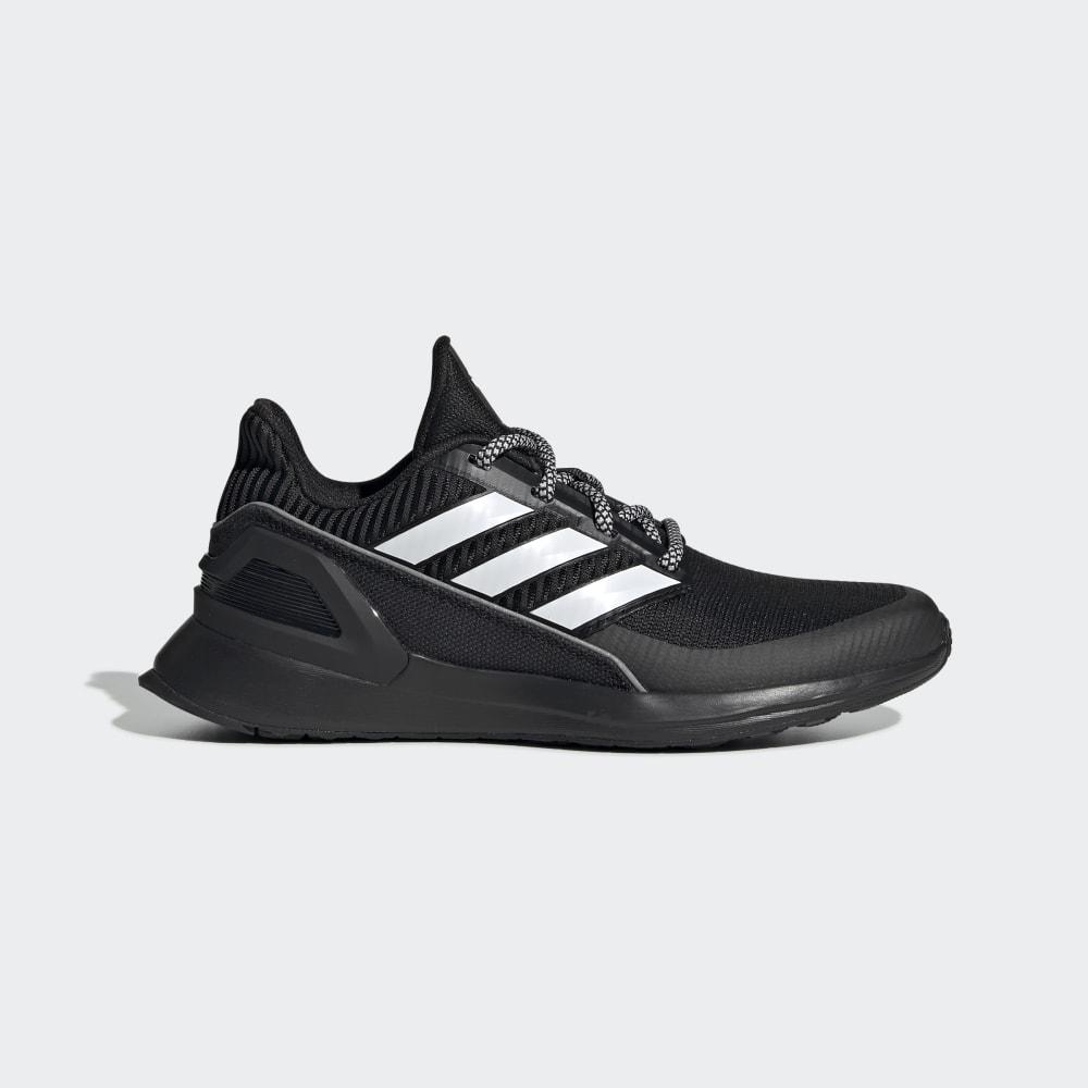 Adidasi Alergare Adidas RapidaRun Baieti Romania - Negrii/Albi/Negrii EE7638